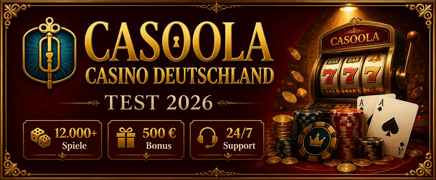 Casoola Casino Deutschland Test 2026 - Übersicht, Bonus und Erfahrungen