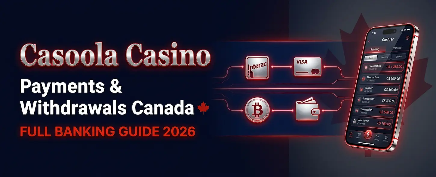 Casoola Casino payments and withdrawals guide for Canadian players covering Interac, e-wallets, cards and crypto in 2026.