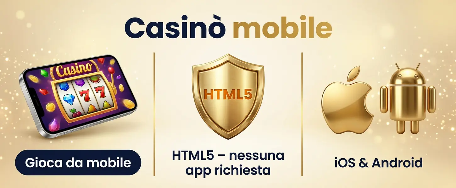 Casoola Casino mobile: HTML5, nessuna app, iOS Android